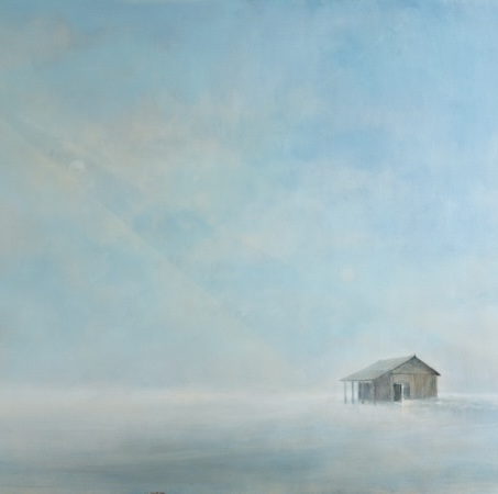 'The Necessity of Hope' Deborah Grice's contemporary oil painting of St Peter Port harbour to celebrate the 80th Annivarsary of the Liberation of the Bailiwick of Guernsey